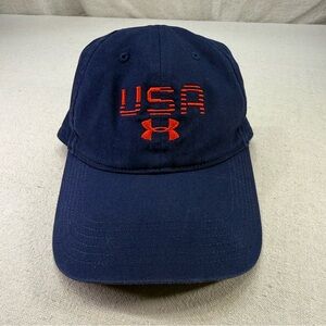 Under Armour Dark Blue Cap with Red USA Logo